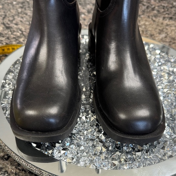 Coconuts by Matisse Basil Black mid calf Buckle moto Boots NEW 6 - Picture 7 of 17